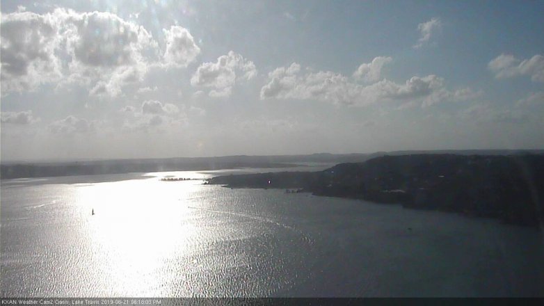 Lake Travis webcam, June 21, 2019 5:20 PM CT