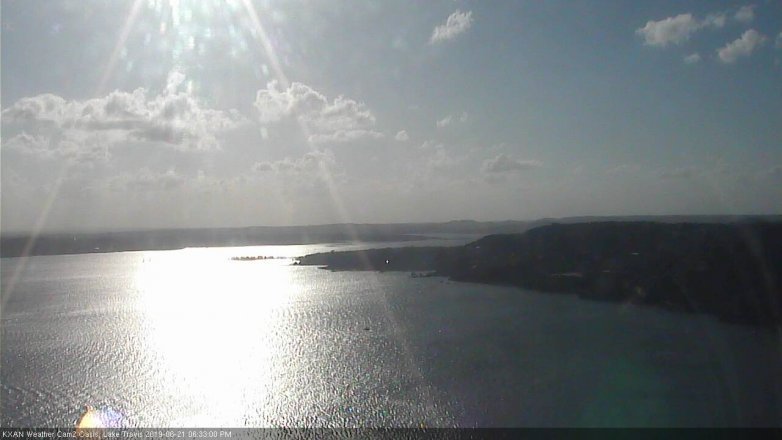 Lake Travis webcam, June 21, 2019 5:35 PM CT