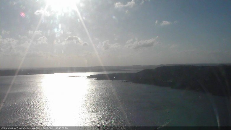 Lake Travis webcam, June 21, 2019 5:45 PM CT