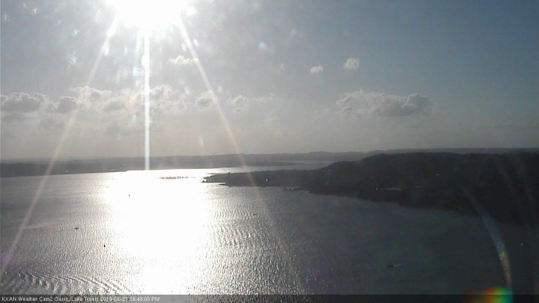 Lake Travis webcam, June 21, 2019 5:50 PM CT