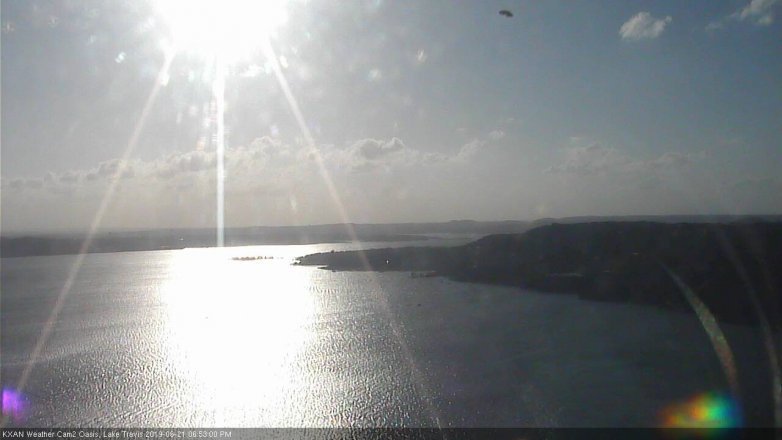 Lake Travis webcam, June 21, 2019 5:55 PM CT