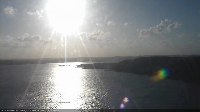 Lake Travis webcam, June 21, 2019 6:20 PM CT