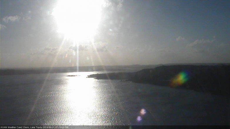 Lake Travis webcam, June 21, 2019 6:25 PM CT