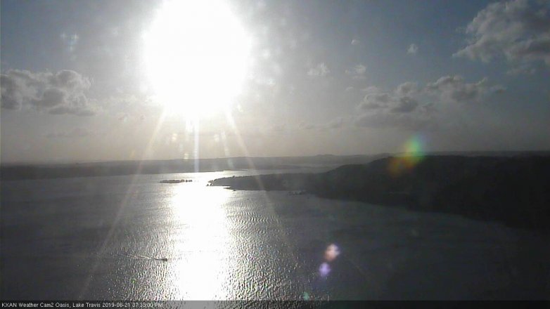 Lake Travis webcam, June 21, 2019 6:35 PM CT