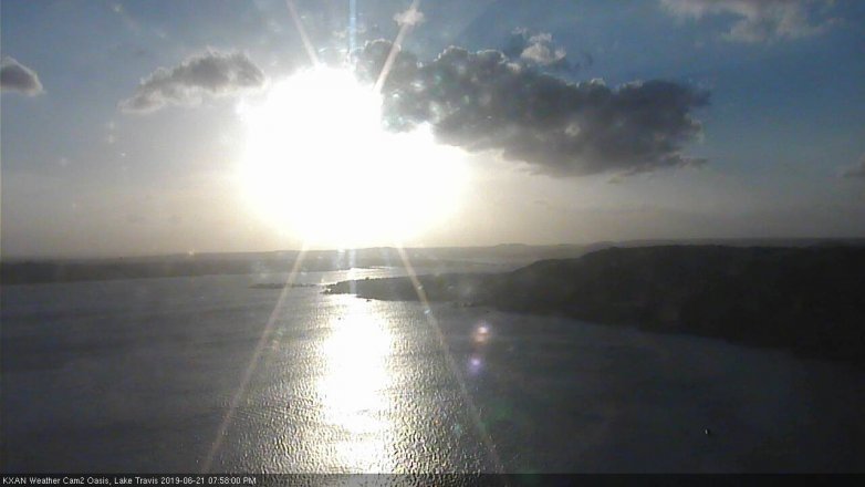 Lake Travis webcam, June 21, 2019 7:00 PM CT