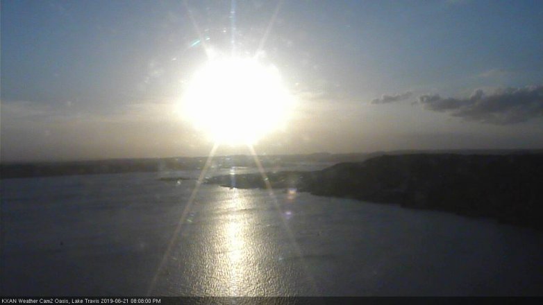 Lake Travis webcam, June 21, 2019 7:10 PM CT