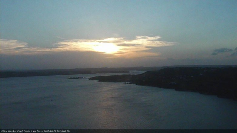 Lake Travis webcam, June 21, 2019 7:20 PM CT