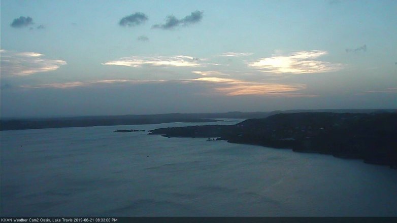 Lake Travis webcam, June 21, 2019 7:35 PM CT