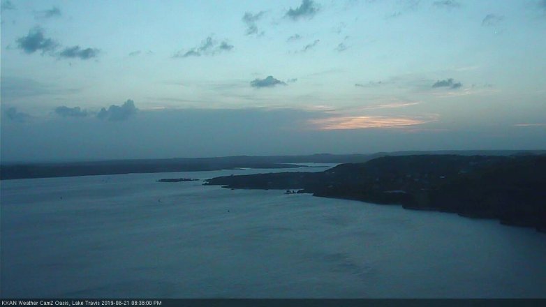 Lake Travis webcam, June 21, 2019 7:40 PM CT