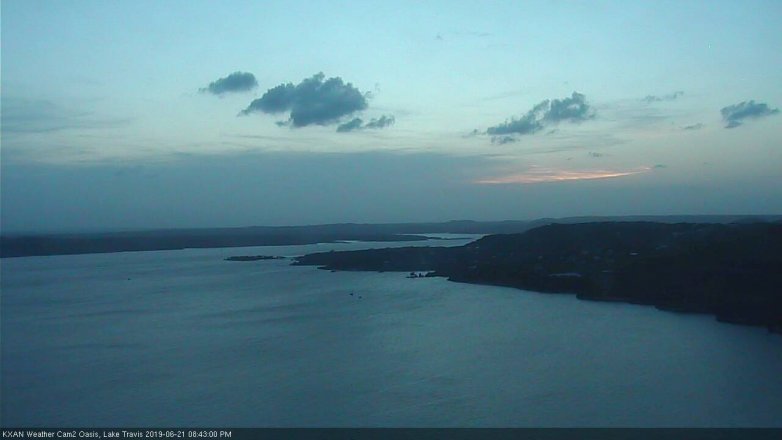 Lake Travis webcam, June 21, 2019 7:45 PM CT