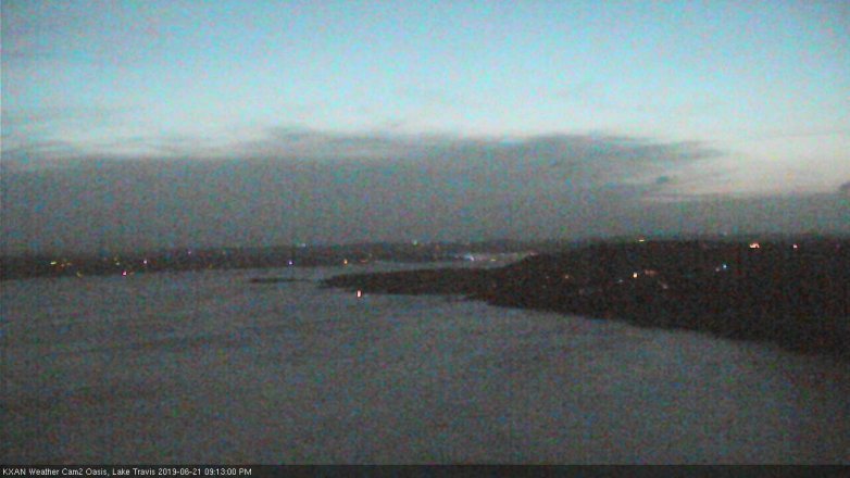 Lake Travis webcam, June 21, 2019 8:15 PM CT