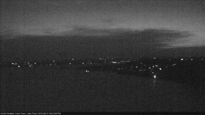 Lake Travis webcam, June 21, 2019 8:25 PM CT