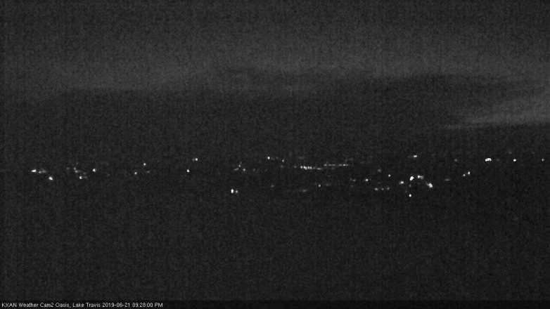 Lake Travis webcam, June 21, 2019 8:30 PM CT