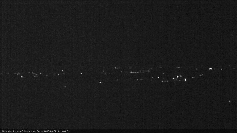 Lake Travis webcam, June 21, 2019 9:15 PM CT