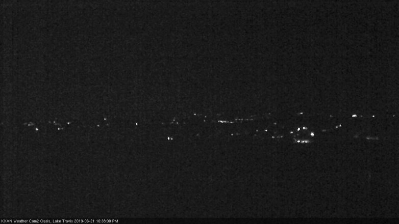 Lake Travis webcam, June 21, 2019 9:40 PM CT