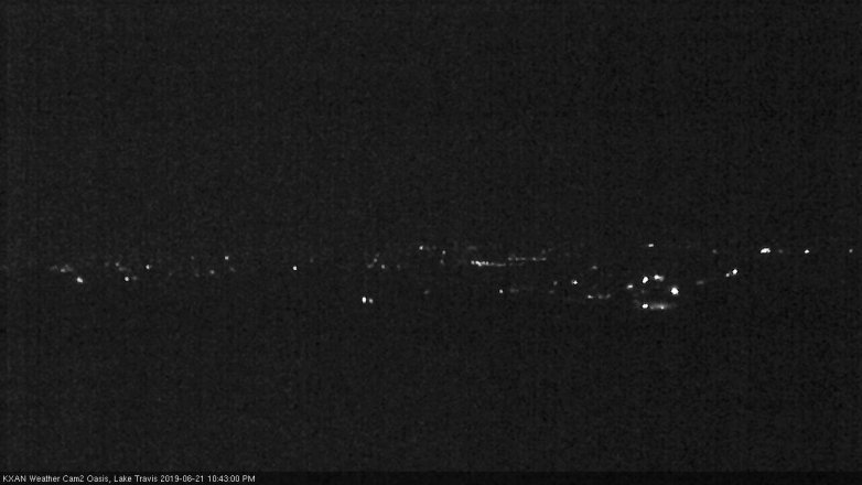 Lake Travis webcam, June 21, 2019 9:45 PM CT