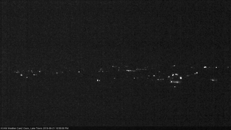 Lake Travis webcam, June 21, 2019 10:00 PM CT