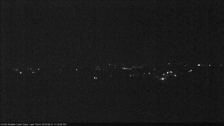 Lake Travis webcam, June 21, 2019 10:30 PM CT