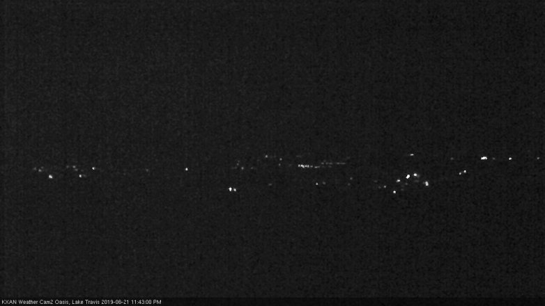 Lake Travis webcam, June 21, 2019 10:45 PM CT
