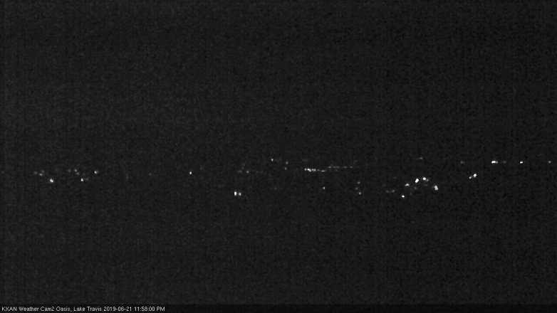Lake Travis webcam, June 21, 2019 11:00 PM CT