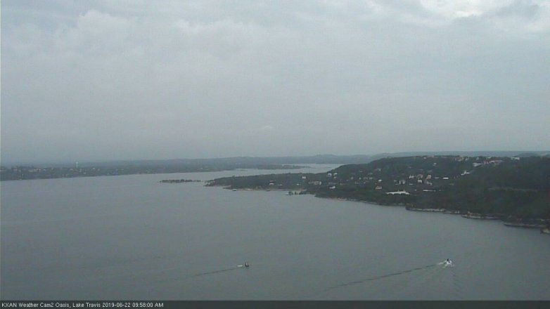 Lake Travis webcam, June 22, 2019 9:00 AM CT