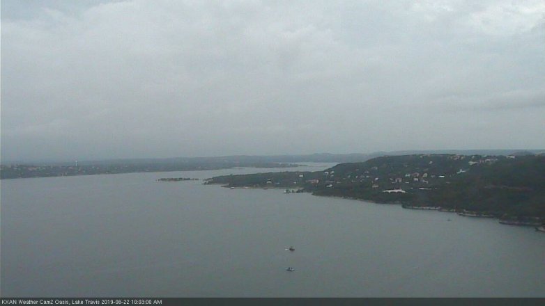 Lake Travis webcam, June 22, 2019 9:05 AM CT