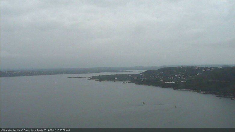 Lake Travis webcam, June 22, 2019 9:10 AM CT