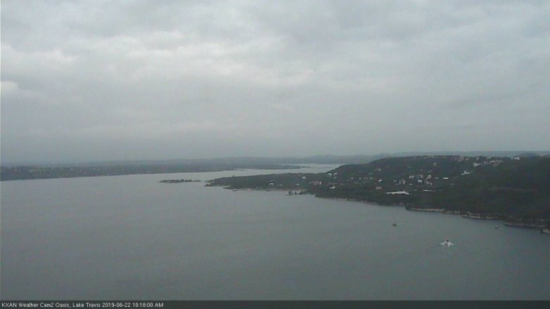 Lake Travis webcam, June 22, 2019 9:20 AM CT