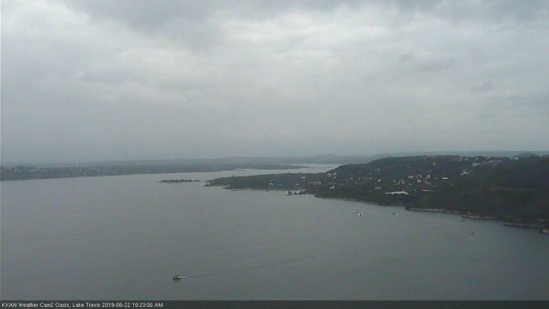 Lake Travis webcam, June 22, 2019 9:25 AM CT