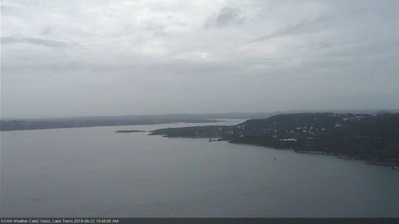 Lake Travis webcam, June 22, 2019 9:50 AM CT