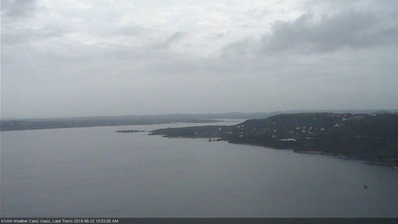 Lake Travis webcam, June 22, 2019 9:55 AM CT