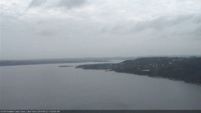Lake Travis webcam, June 22, 2019 10:05 AM CT