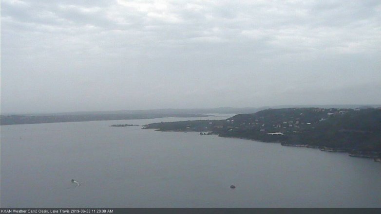 Lake Travis webcam, June 22, 2019 10:30 AM CT