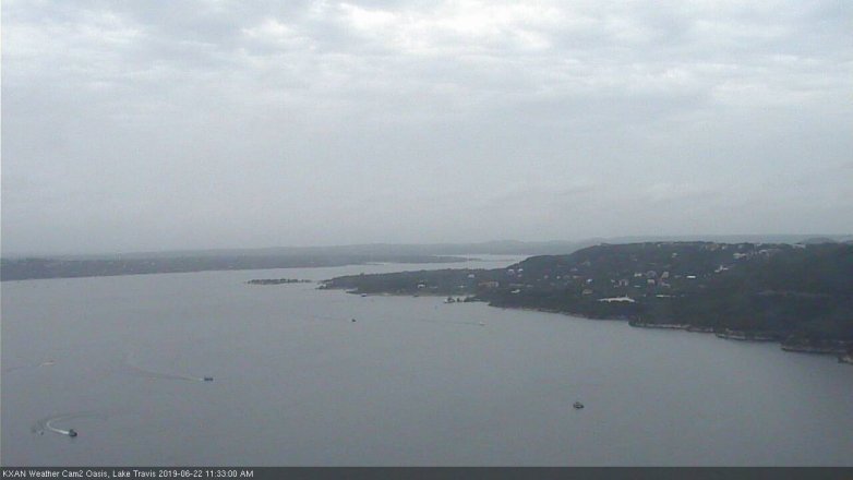 Lake Travis webcam, June 22, 2019 10:35 AM CT