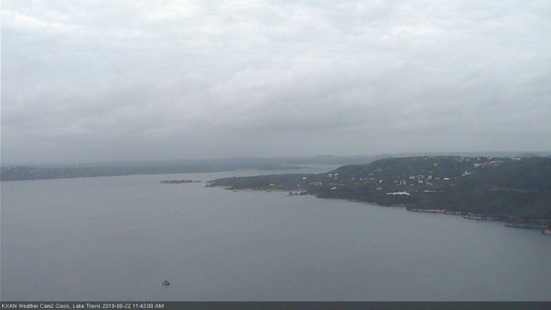 Lake Travis webcam, June 22, 2019 10:45 AM CT