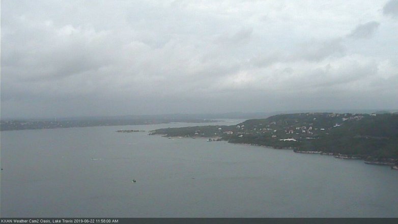 Lake Travis webcam, June 22, 2019 11:00 AM CT