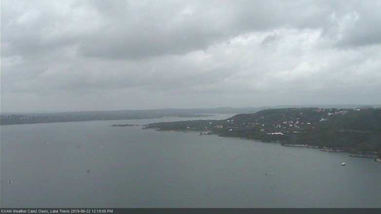 Lake Travis webcam, June 22, 2019 11:20 AM CT