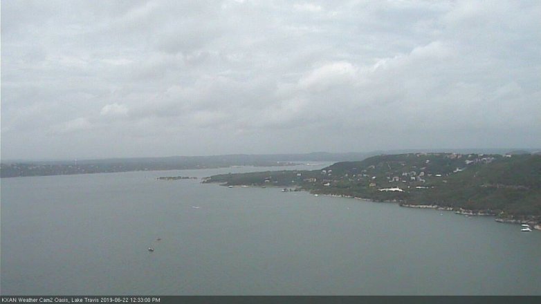 Lake Travis webcam, June 22, 2019 11:35 AM CT