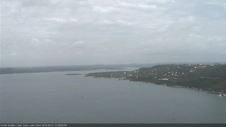 Lake Travis webcam, June 22, 2019 11:40 AM CT