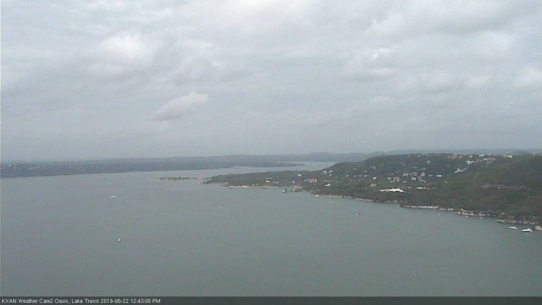 Lake Travis webcam, June 22, 2019 11:45 AM CT