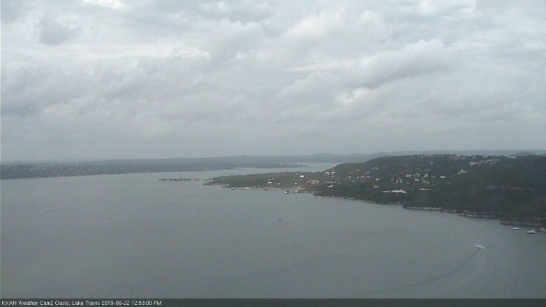 Lake Travis webcam, June 22, 2019 11:55 AM CT