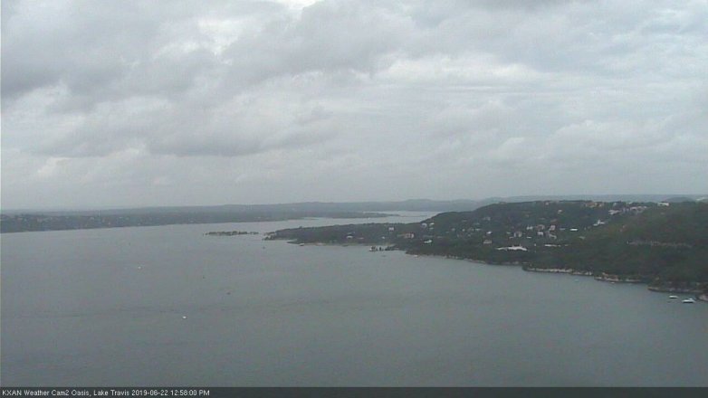 Lake Travis webcam, June 22, 2019 12:00 PM CT