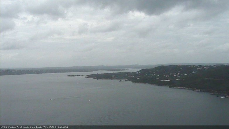 Lake Travis webcam, June 22, 2019 12:05 PM CT