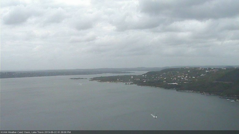Lake Travis webcam, June 22, 2019 12:40 PM CT