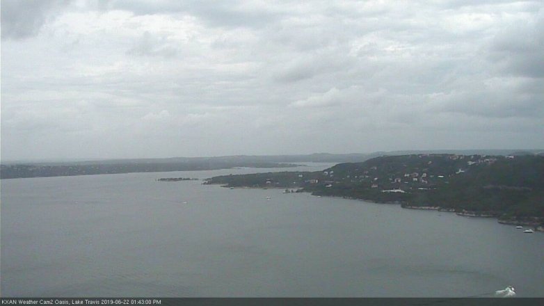 Lake Travis webcam, June 22, 2019 12:45 PM CT