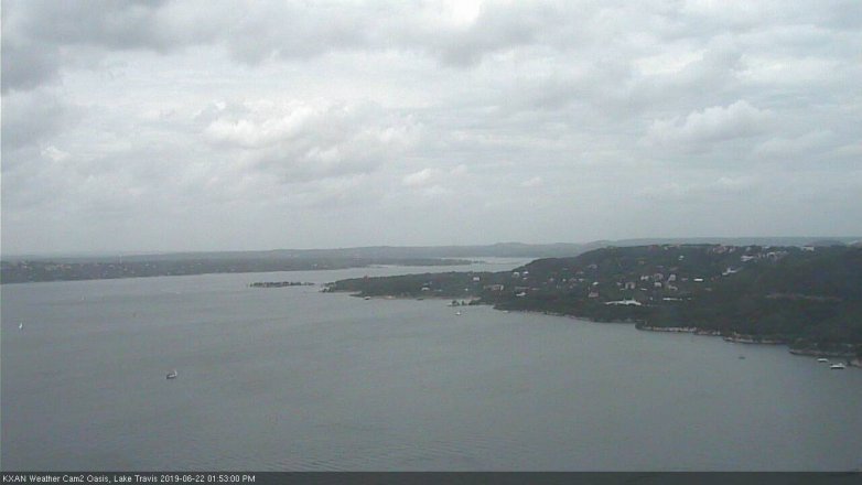 Lake Travis webcam, June 22, 2019 12:55 PM CT
