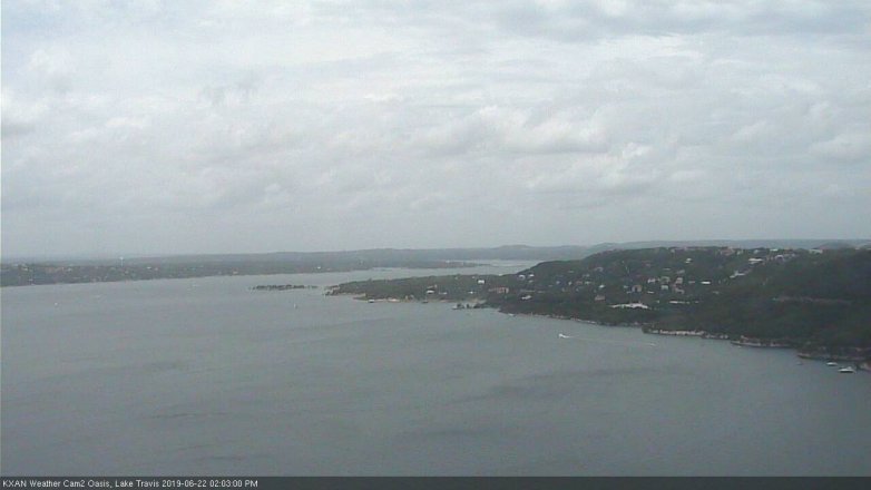 Lake Travis webcam, June 22, 2019 1:05 PM CT