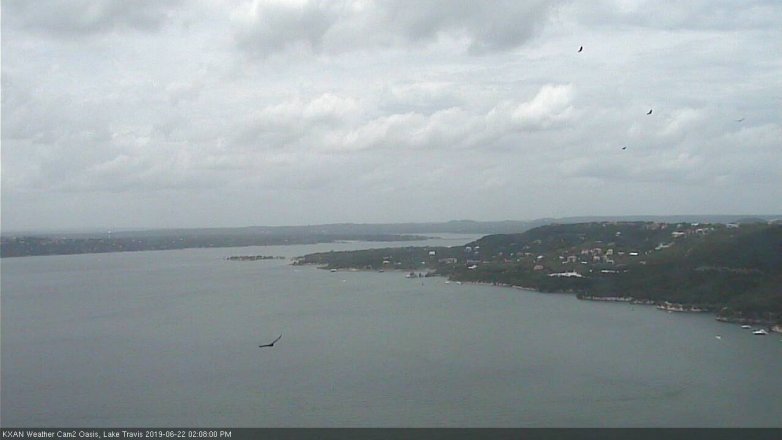 Lake Travis webcam, June 22, 2019 1:10 PM CT