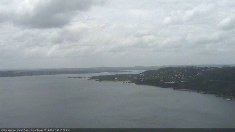 Lake Travis webcam, June 22, 2019 1:15 PM CT