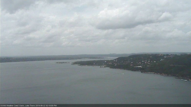 Lake Travis webcam, June 22, 2019 1:20 PM CT